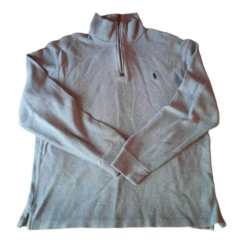 Polo by Ralph Lauren Gray Zip-Up Sweater